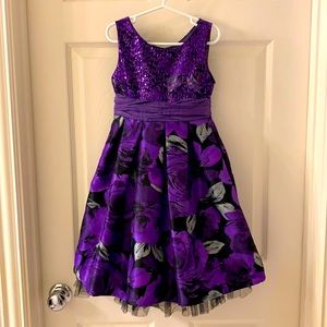 Beautiful purple girls dress